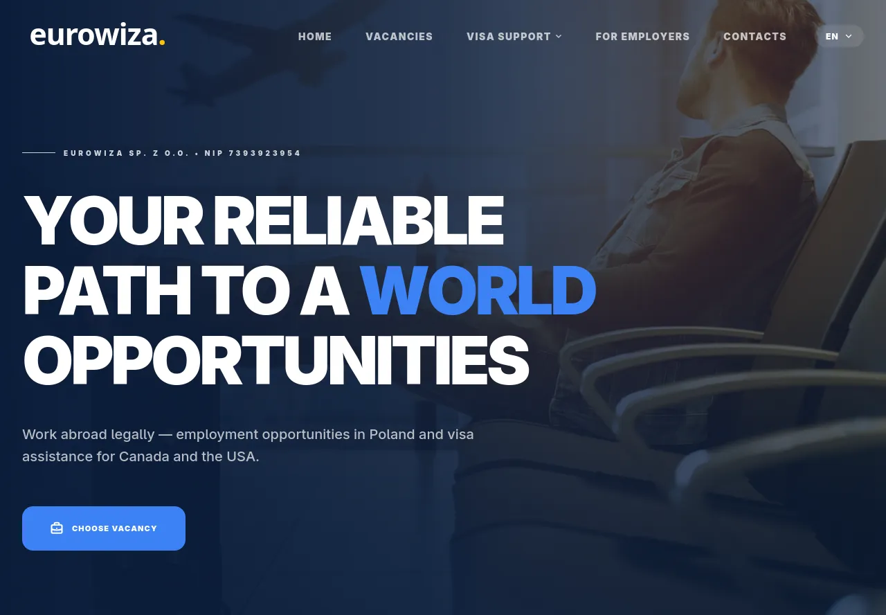 Eurowiza — example WordPress site